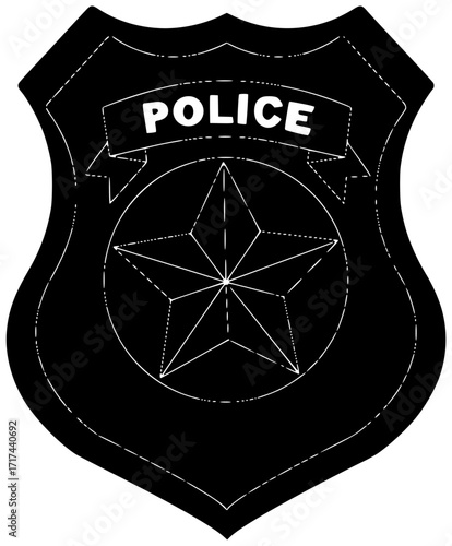 hat illustration cap silhouette police logo security icon officer outline uniform profession law cop guard protection policeman service badge shape and vector graphic background