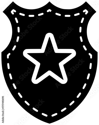hat illustration cap silhouette police logo security icon officer outline uniform profession law cop guard protection policeman service badge shape and vector graphic background