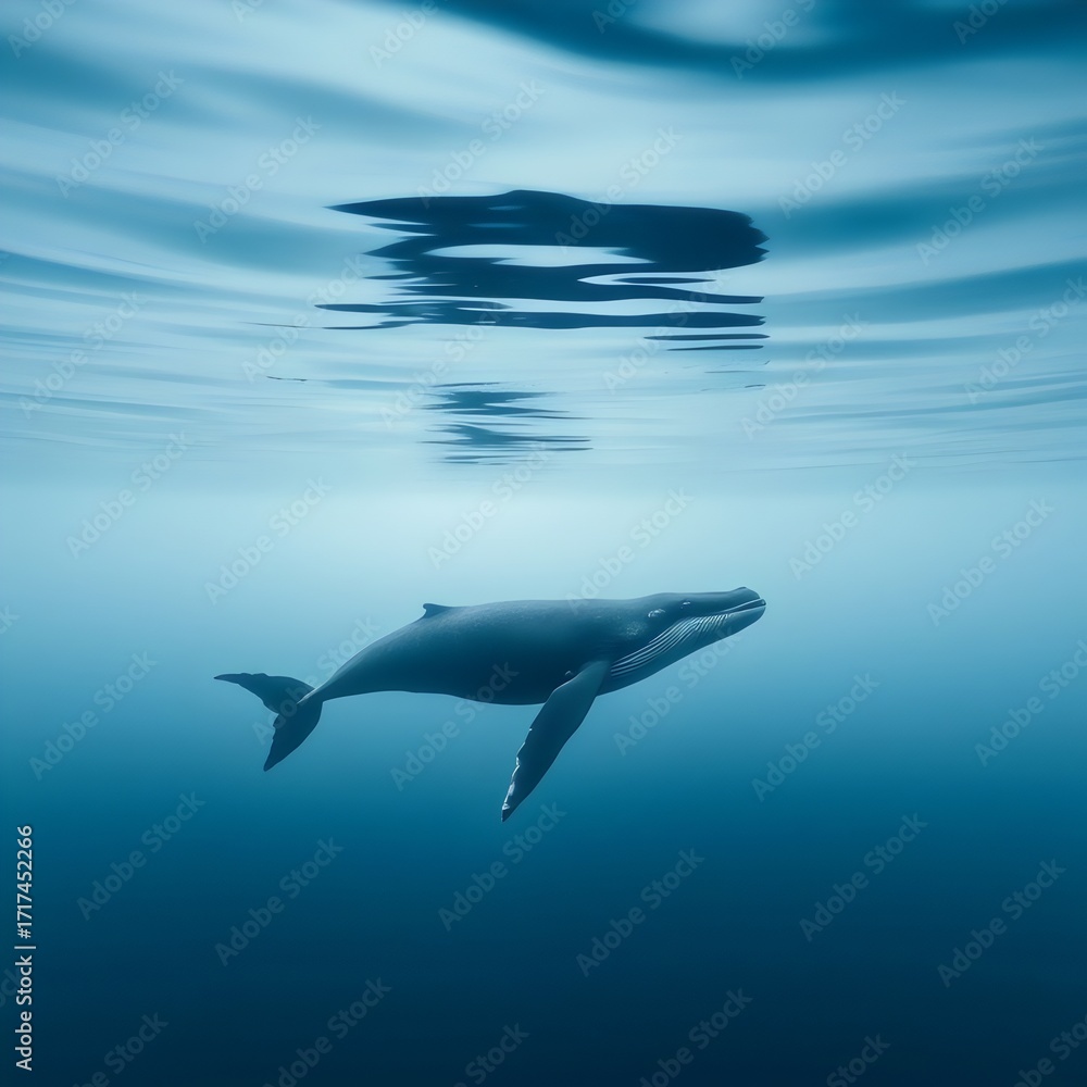 Obraz premium The Lone Guardian of the Deep
