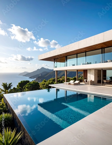 Luxury Oceanfront Villa Pool.