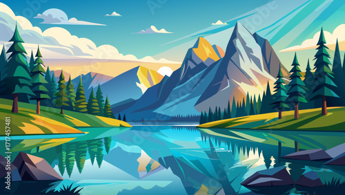 vector-art--mountain-lake-reflection--flat-minimal (1)