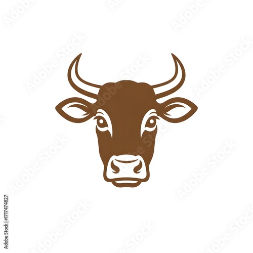 Bull head illustrator design 