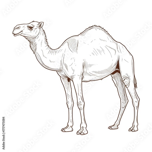 camel cartoon isolated