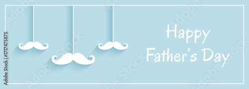 Vector Happy Father's Day Banner Template Design