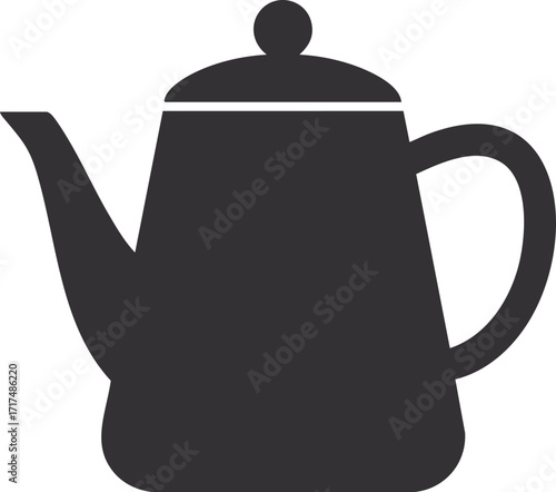 Coffee pot icon. Kitchen supply domestic and household theme. Isolated design. Vector illustration