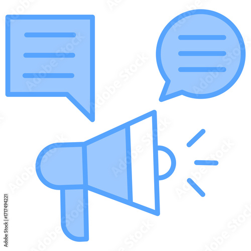 Marketing Blue Icon