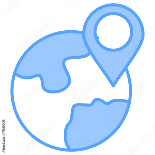 Geolocation Blue Icon