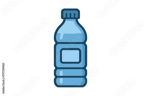 Milk pack icon flat style vector cartoon illustration with transparent background, dairy product container, beverage bottle, fresh milk packaging, ordered set graphic