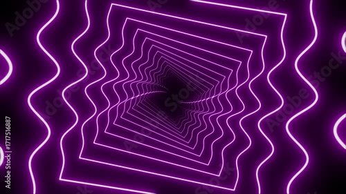 Pink Neon Glow Tunel Loop