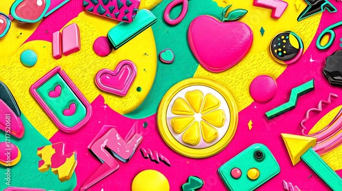 colorful summer themed background