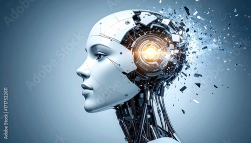 Digital Mind Unleashed in a Burst of Synthetic Consciousness and Futuristic Introspection