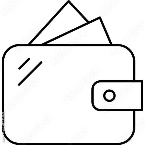 Outline Dollar Wallet Icon