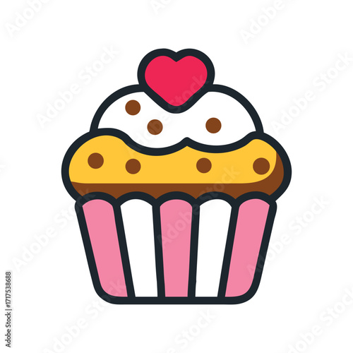 Three cupcakes with christmas decorations on top of them