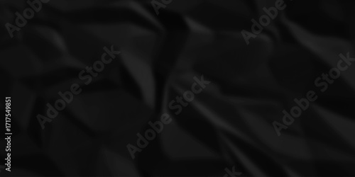 Ripped element torn paper texture. Black crumpled recycled craft paper texture background. Abstract shape background with space paper for text. Minimal wrinkled rough canvas paper texture.	