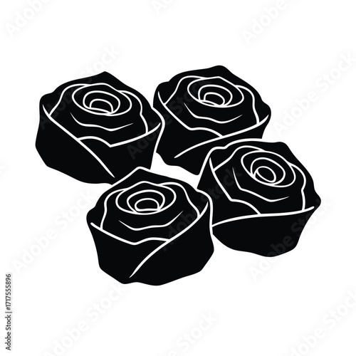 baklava rose shape pastries