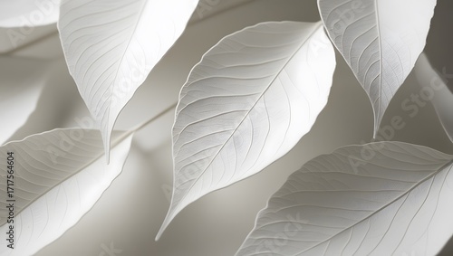 white leaf , AI Generated.