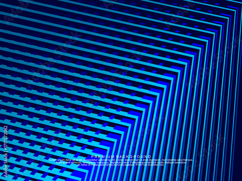 Premium background design with diagonal dark blue stripes pattern. Vector horizontal template for digital lux business banner, contemporary formal invitation, luxury voucher, prestigious gift certific