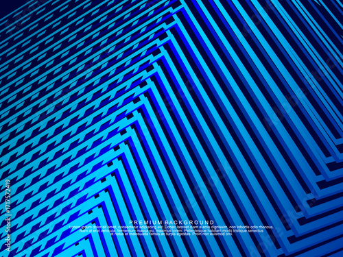 Premium background design with diagonal dark blue stripes pattern. Vector horizontal template for digital lux business banner, contemporary formal invitation, luxury voucher, prestigious gift certific