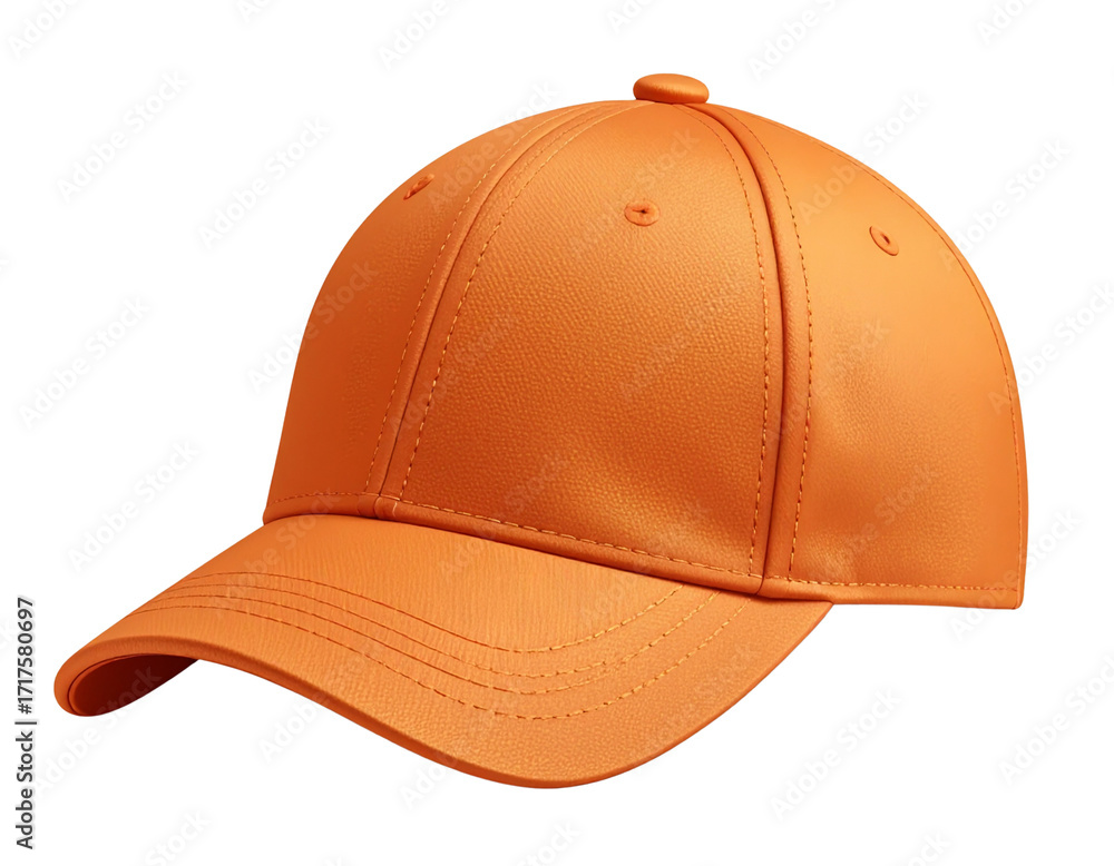 Fototapeta premium Orange baseball cap