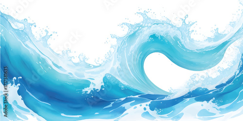 Soft Blue Water Wave Texture – Abstract Ocean-Themed Background for Graphic Design, Website Headers, and Digital Art Projects