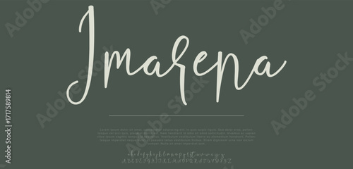 incomplete minimal alphabet capital lettering a to z font family