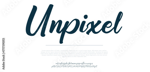 incomplete calligraphy alphabet capital lettering a to z font family