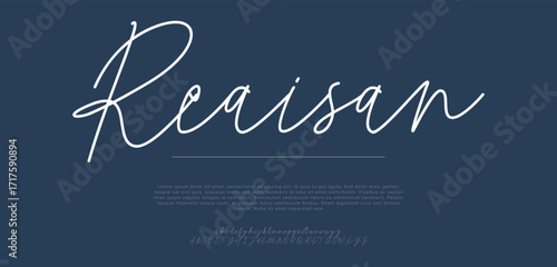 calligraphy alphabet capital lettering a to z font family