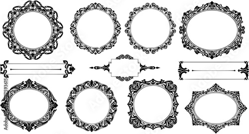 Ornamental Frames Collection. Decorative, Vintage, Vector