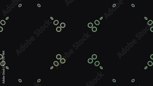 vector illustration of a black background with numbers