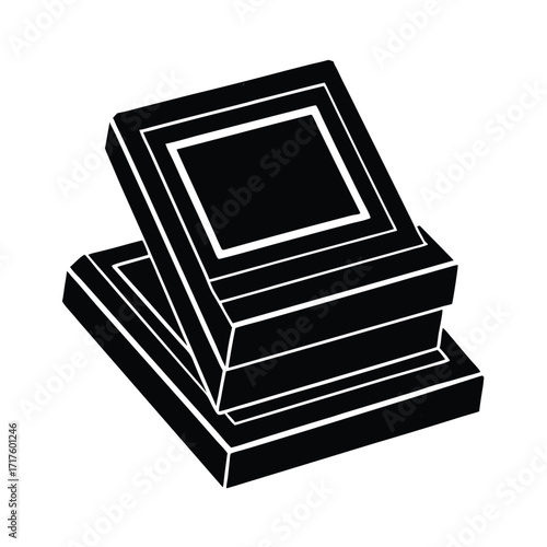 polaroid photo frame stacked shadows
