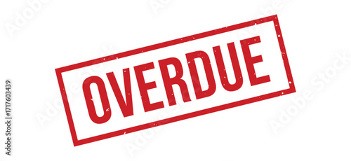 Overdue red rubber stamp. Overdue Grunge design with dust scratches.
Overdue sign, logo, badge, icon, sticker, label, emblem, stamp, symbol isolated illustration.