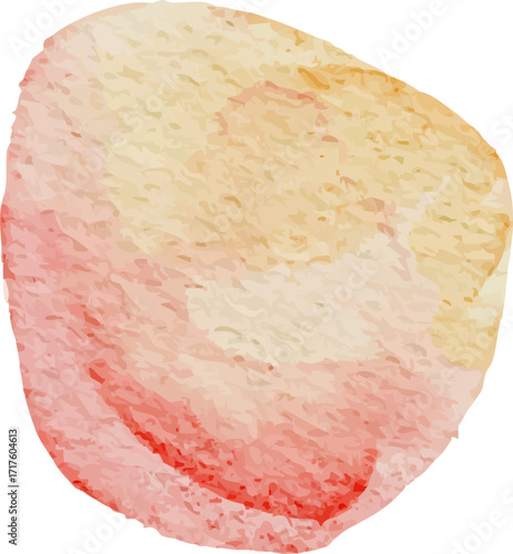Abstract Watercolor Stain - Warm Tones
