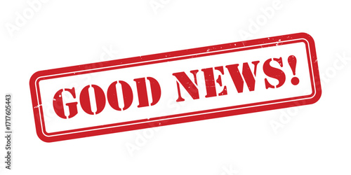 Good News red rubber stamp. Good News Grunge design with dust scratches.
Good News sign, logo, badge, icon, sticker, label, emblem, stamp, symbol isolated illustration.