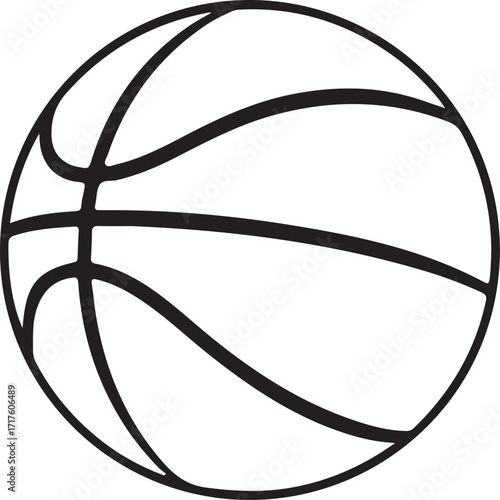 basketball silhouette on white background