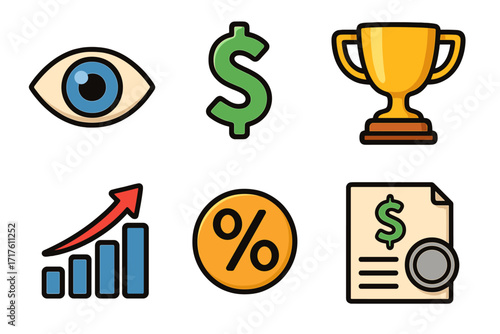 University icon set with lecture hall, dormitory, library books in linear outline style, vector cartoon illustration, educational campus symbols, academic building design, transparent background