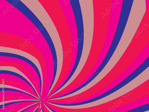 Vintage retro banner background. Colorful grunge wave wallpaper. Vector illustration. Twist party backround pattern.
