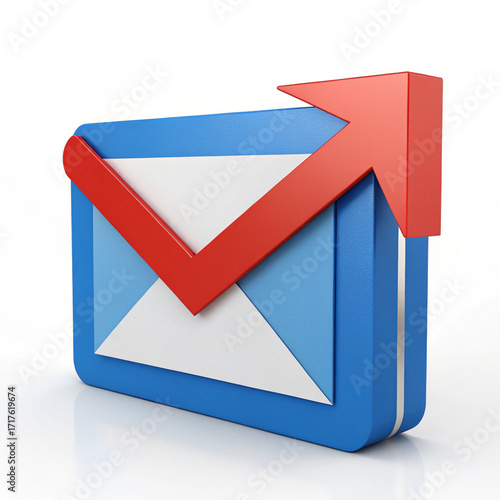 3D Gmail Icon for Advanced Email Technology