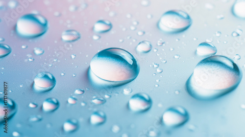 Wallpaper Mural みずみずしく光る水滴が浮かぶスキンケア用抽象背景（美容・スキンケア・美容成分）	 Torontodigital.ca