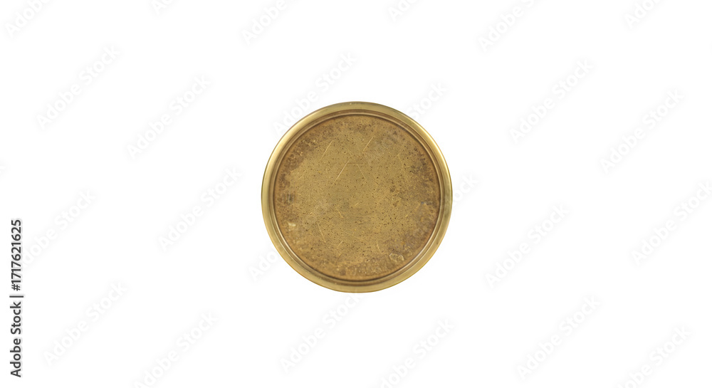 Fototapeta premium Gold metal shows vintage texture, creating an aged surface. Perfect for product photography, presentations, or artistic backdrops.
