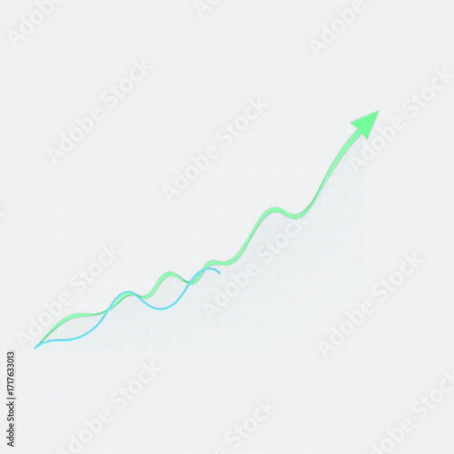 Transparent or png stock market investment trading graph growth.Trade business analytics graph and financial chart.
