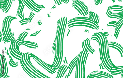 Dynamic green striped waves create a vibrant abstract pattern, perfect for modern graphic design backgrounds, digital art, and contemporary visual projects with a fresh, energetic feel