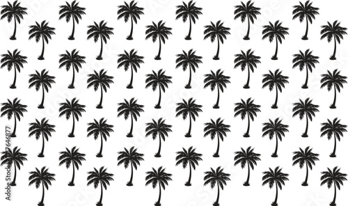 Seamless tropical pattern with palm tree. Design for fashion textiles, fabric, print, graphics, backgrounds