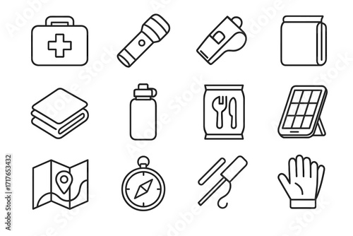 Location cross emergency tactical red emer icon safety steel swiss vector