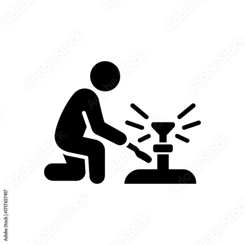 Repairing an irrigation sprinkler icon