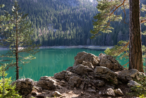 Mountain and the Black Lake in the National park Durmitor, Montenegro
