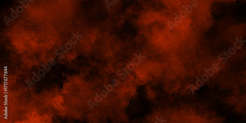 Abstract smoke texture design. Fire flames background. Misty texture overlay on black. Fog smoke mist steam. Red powder explosion on black background. 