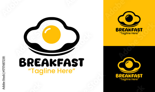 Breakfast Logo Premium Morning Meal Symbol