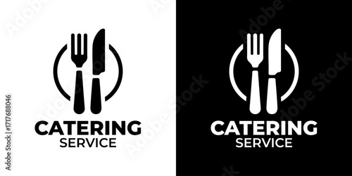 Catering Service Logo Stylish Professional Culinary Emblem