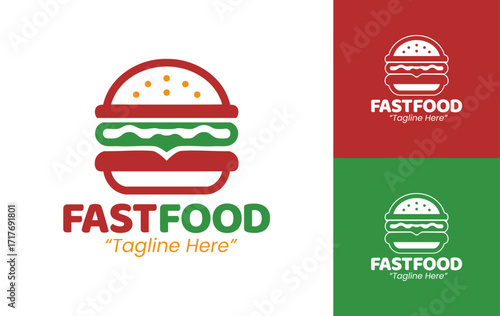 Fast Food Logo Minimal Quick Bite Badge