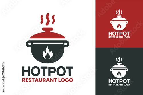 Hotpot Restaurant Logo Creative Asian Food Branding